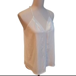 Forolav Elegant White V-Neck Camisole Size Small